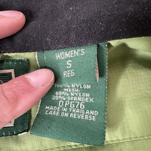 Vintage LL Bean Jacket Womens Sz S Green 3-in-1 Outer Shell Only Ripstop Outdoor - Picture 5 of 16
